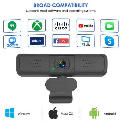 2K Webcam with Microphone with Privacy Cover and Tripod - Toytexx 2K Webcam with Microphone with Privacy Cover and Tripod - Toytexx
